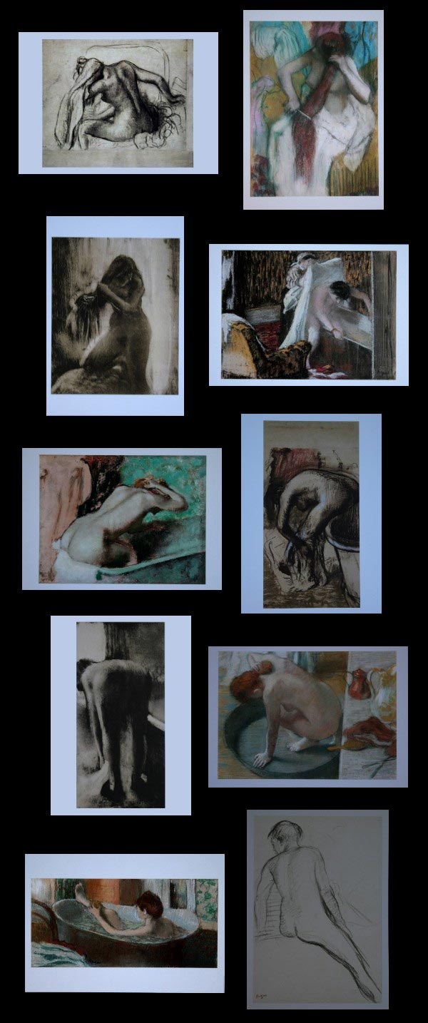 10 cartes postales Edgar Degas