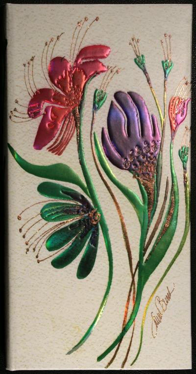 Paperblanks Journal diary - Laurel Burch Blossoms : Wind Flowers - SLIM