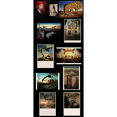 10 cartes postales Salvador Dali