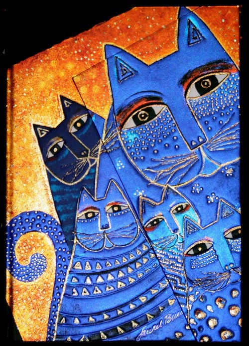Paperblanks Journal diary - Laurel Burch : Mediterranean Cats - MINI