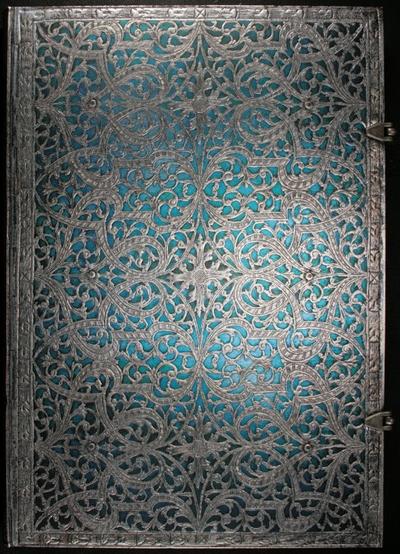 Journal diary Paperblanks - Silver Filigree : Maya Blue - GRANDE