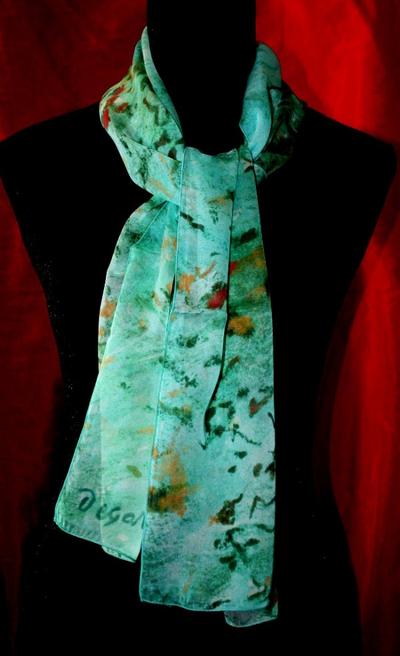 Foulard Degas - Danseuses (Vert)