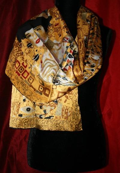 Foulard Gustav Klimt - Adèle Bloch - 155 x 40 cm