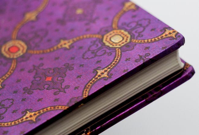 Carnet Paperblanks : Splendeur de la soie Violet GRAND