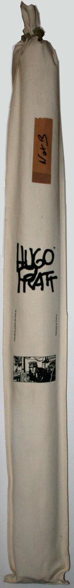 Serigrafia - Corto Maltese Hugo Pratt - Port Ducal (nero & bianco) borsa con serigrafia