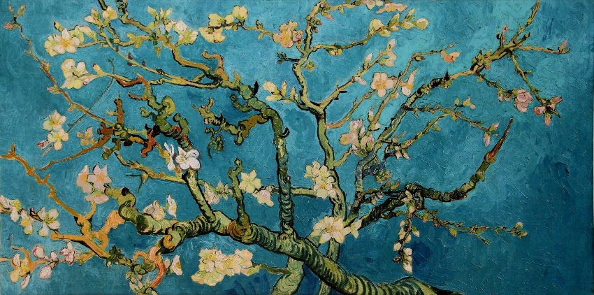 Vincent Van Gogh print on canvas - Almond Branch in bloom