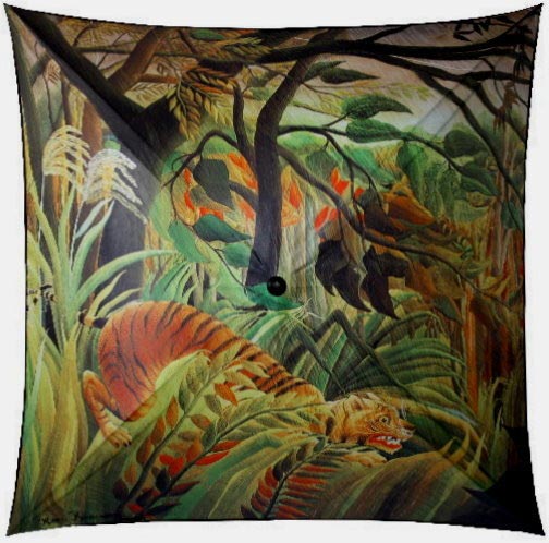 Paraguas - Rousseau - Tormenta en la selva