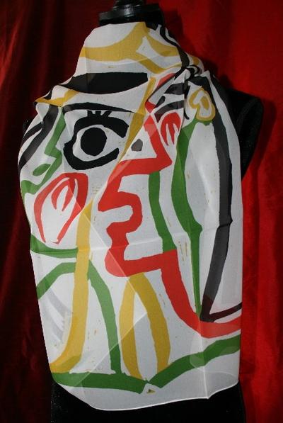 Pablo Picasso silk scarf - Jacqueline