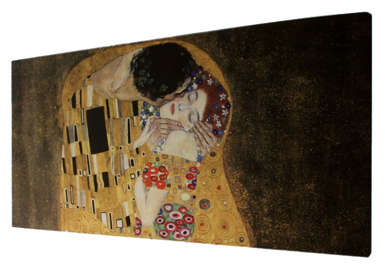 Stampa su tela Klimt - Il bacio