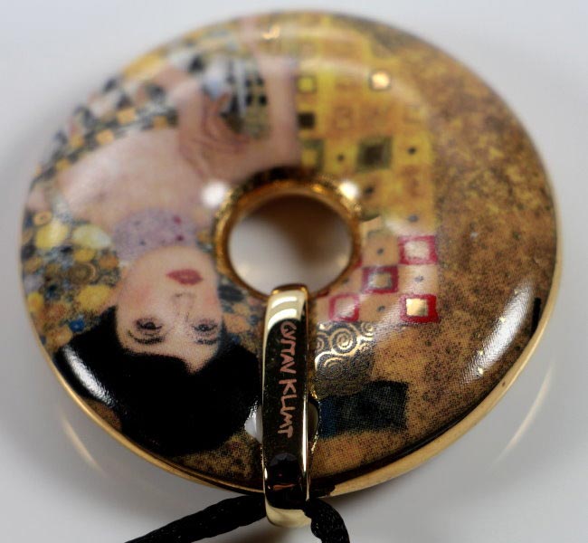 Pendentif en porcelaine Klimt : Adèle Bloch-Bauer