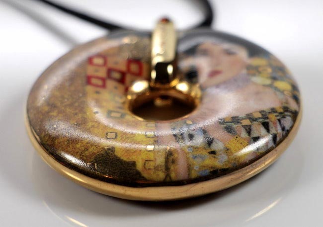 Colgante de porcelana Klimt : Adèle Bloch-Bauer