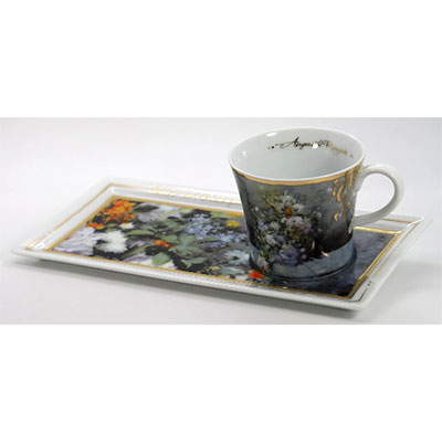 Set café Renoir : Flores de primavera