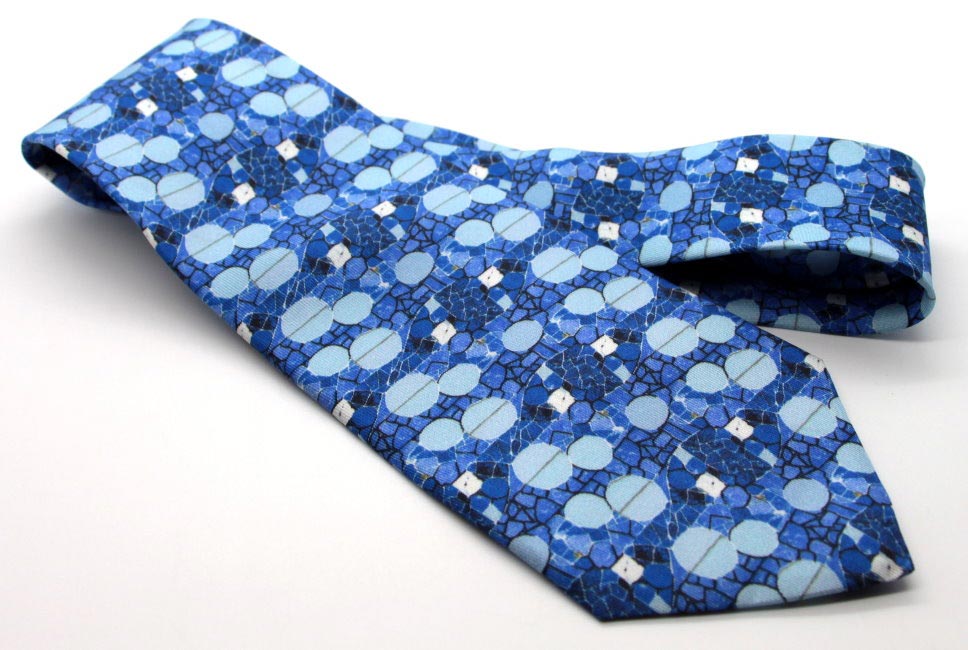 Gaudi Silk tie - Big Blue