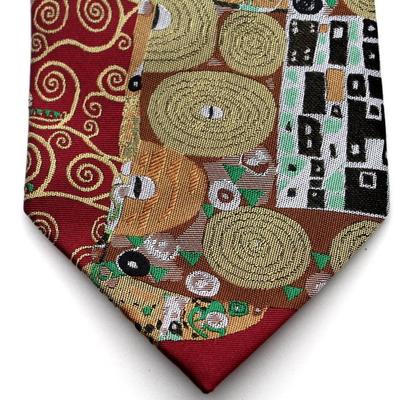 Cravate Klimt - Fulfillment (Rouge)