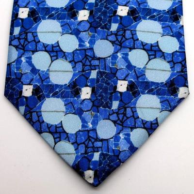 Gaudi Silk tie - Big Blue