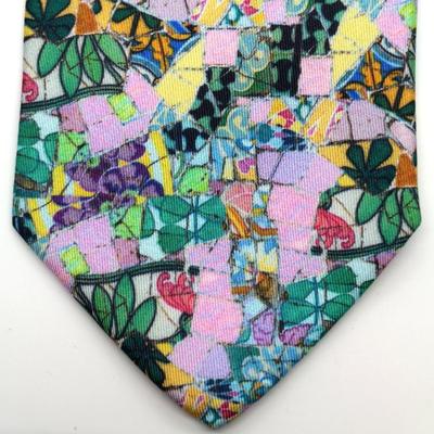 Cravate Gaudi - Fleurs mauresques