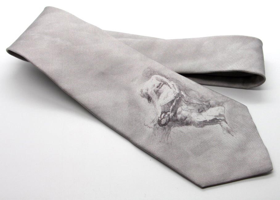 Silk tie - Auguste Rodin - The star