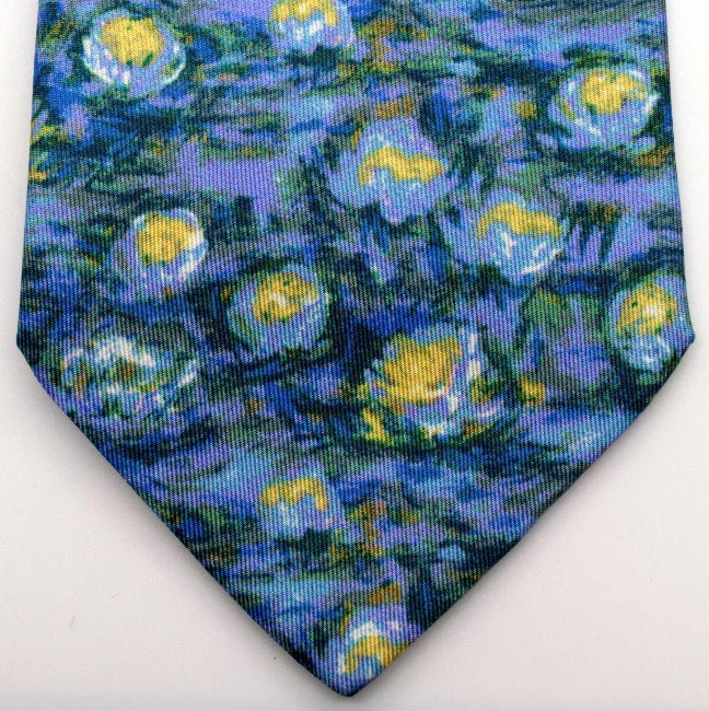 Silk tie - Claude Monet - Water Lilies