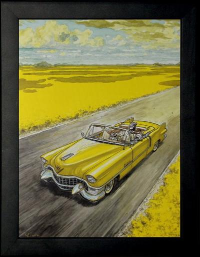 Guarnido framed print : Amarillo