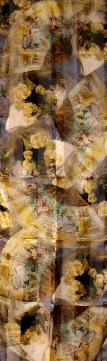 Foulard Mary Cassatt - In the lodge (déplié)