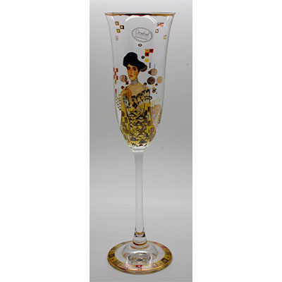 Gustav Klimt Champagne glass : Adèle Bloch-Bauer