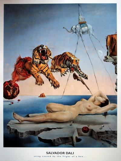 Salvador Dali Art Print - Dream Caused by the Flight of a Bee