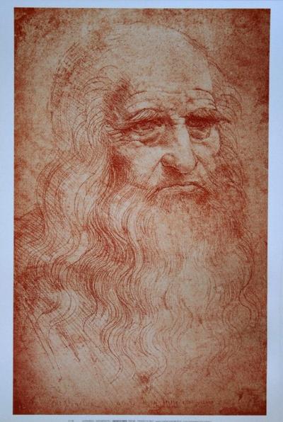Leonardo Da Vinci Art Print - Self-portrait