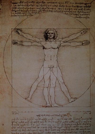 Stampa Leonardo Da Vinci - L'uomo vitruviano