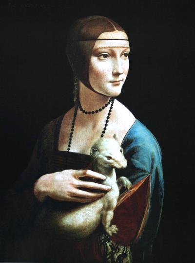 Affiche Leonard De Vinci - La Dame à l'hermine