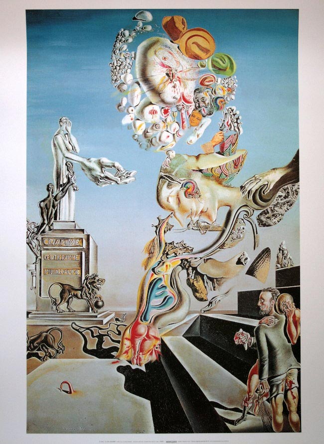 Salvador Dali Art Print - The Lugubrious Game