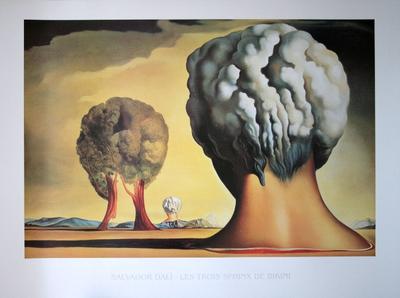 Affiche Salvador Dali - Les Trois Sphinx De Bikini