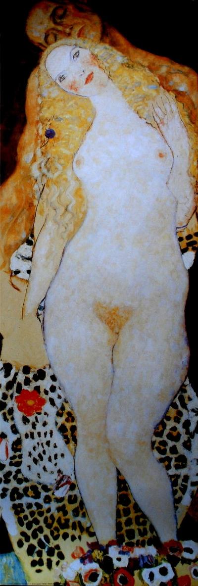 Affiche Gustav Klimt - Adam et Eve