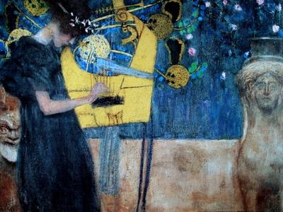 Gustav Klimt Art Print - The music
