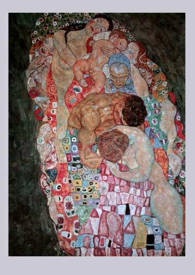 Affiche Gustav Klimt - La vie et la mort