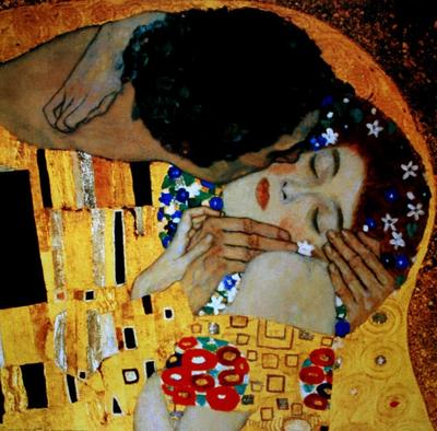 Stampa Gustav Klimt - Il Bacio (Dettaglio)