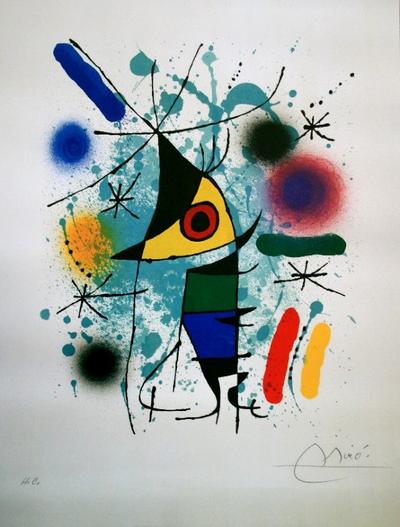 Affiche Joan Miro - Le poisson chantant