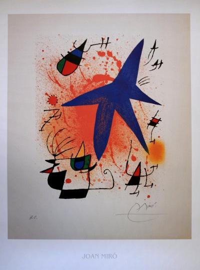 Affiche Joan Miro - L'étoile bleue