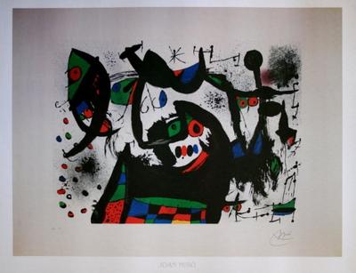 Stampa Joan Miro - Omaggio a Joan Prats
