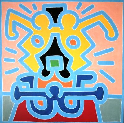Affiche Keith Haring - Sans titre 1988