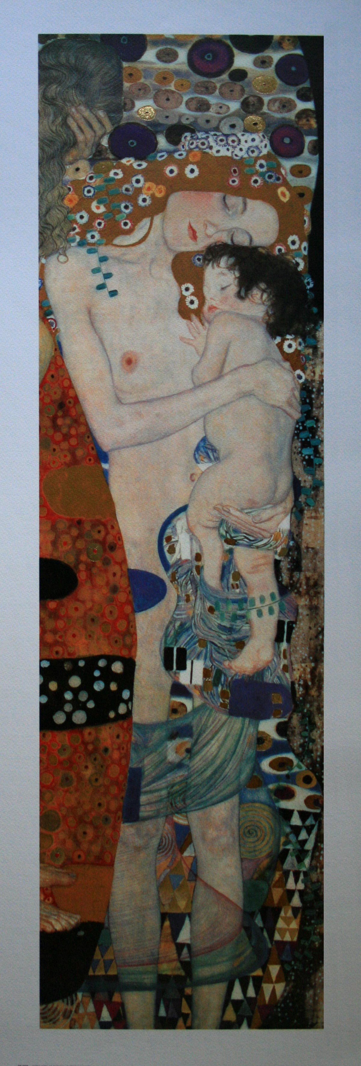 Gustav Klimt Art Print - The three ages of the woman (detail)