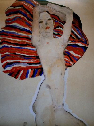 Affiche Egon Schiele - Act Against Coloured Material