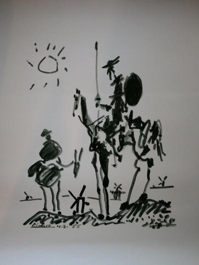 Affiche Pablo Picasso - Don Quichotte