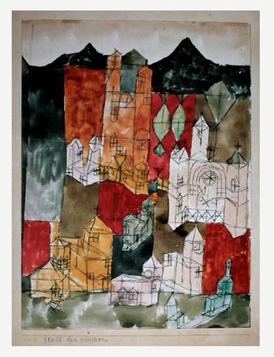 Lámina Paul Klee - La ciudad de las iglesias