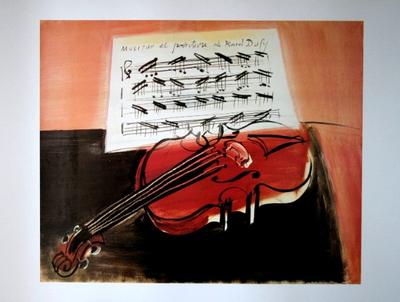 Lámina Raoul Dufy - El violín rojo