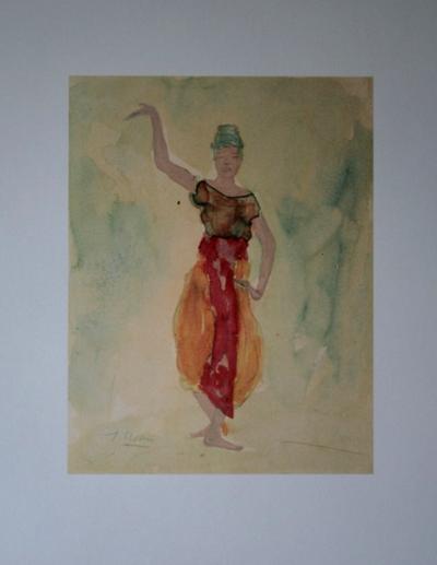 Affiche Rodin - Danseuses cambodgiennes V