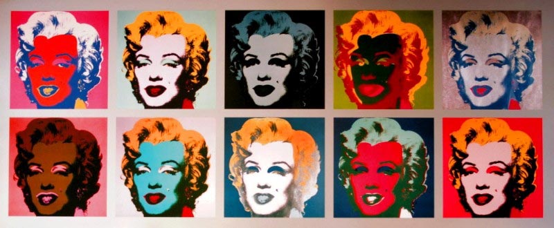 Andy Warhol Art Print - 10 Marilyns