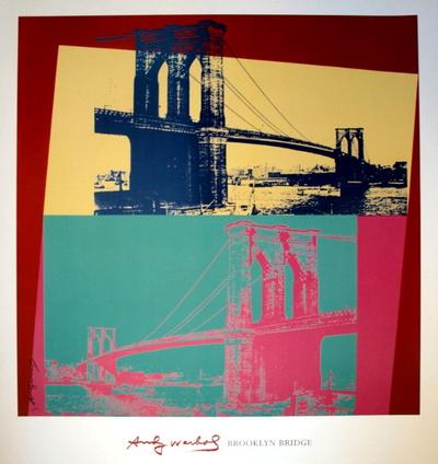 Affiche Andy Warhol - Brooklyn Bridge