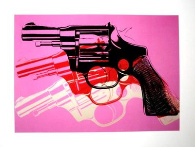 Andy Warhol Art Print - Gun
