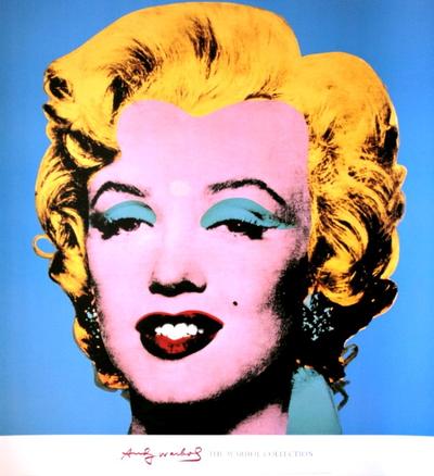 Affiche Andy Warhol - Marilyn Monroe Shot Blue