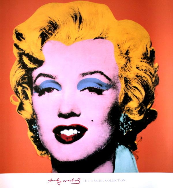 Affiche Andy Warhol - Marilyn Monroe Shot Orange